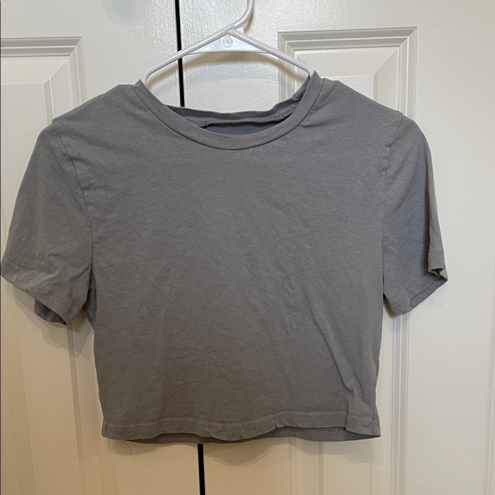 Gray Women's Crop Top